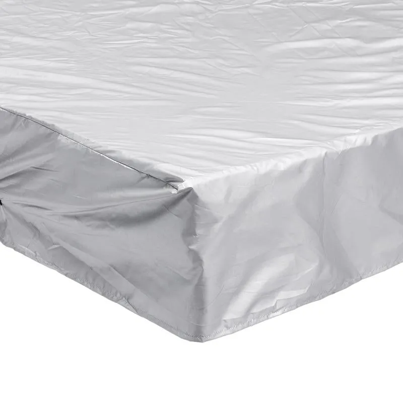 240x240x85cm Waterproof Dustproof Cover for Bathtub | Pool Table & Chair | Protects from Falling Leaves | Silver