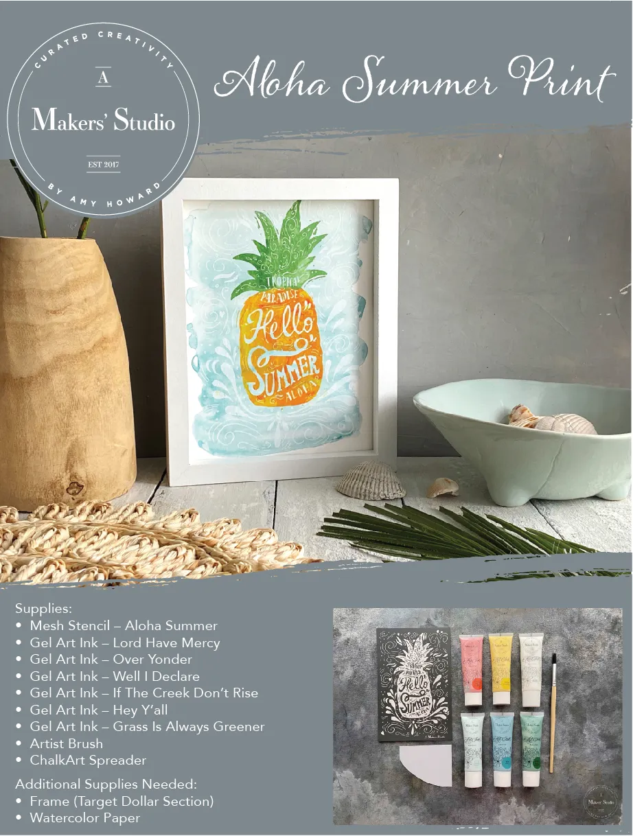 Aloha Summer Print Project