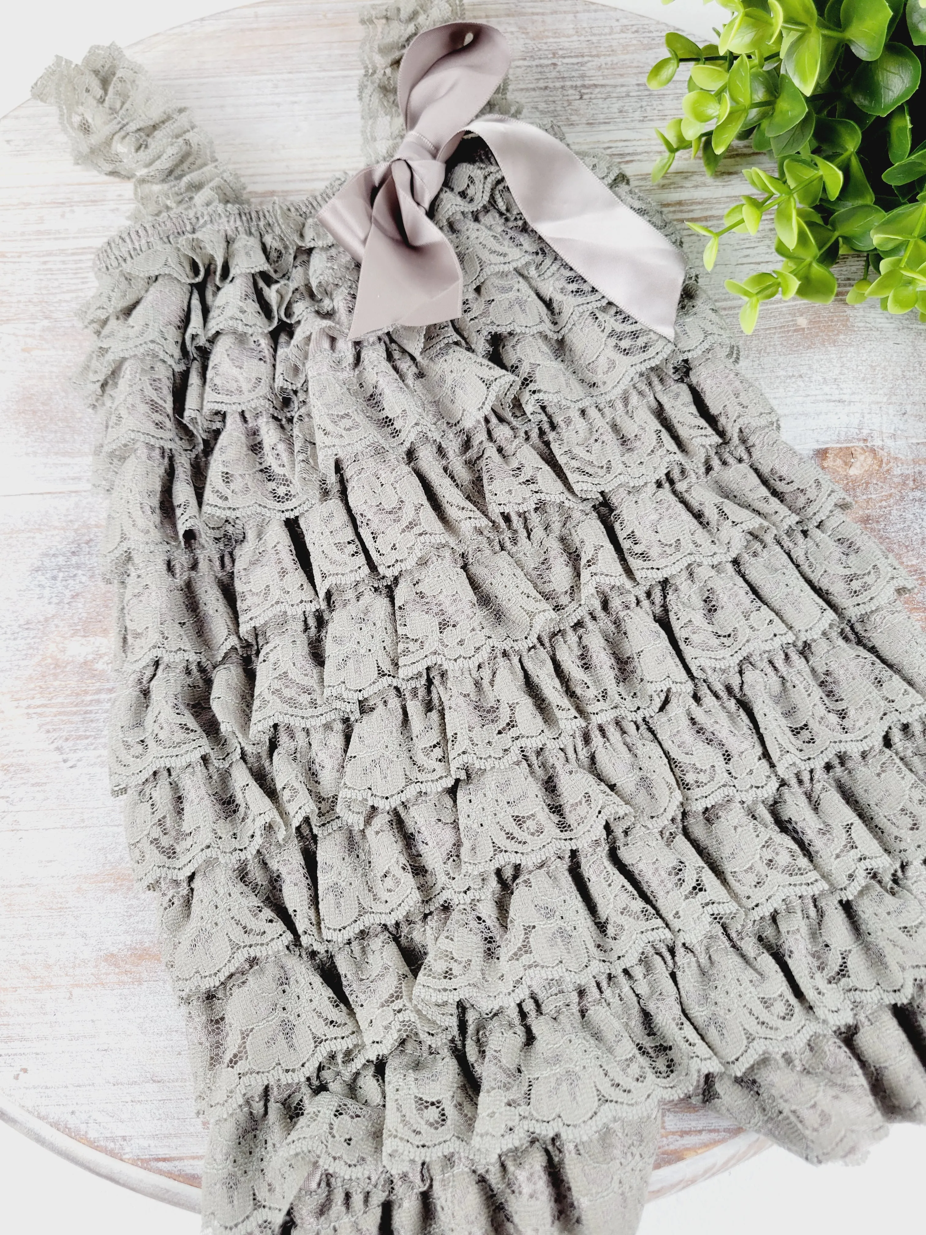 AM Designs, Baby & Child Lace Ruffle Rompers