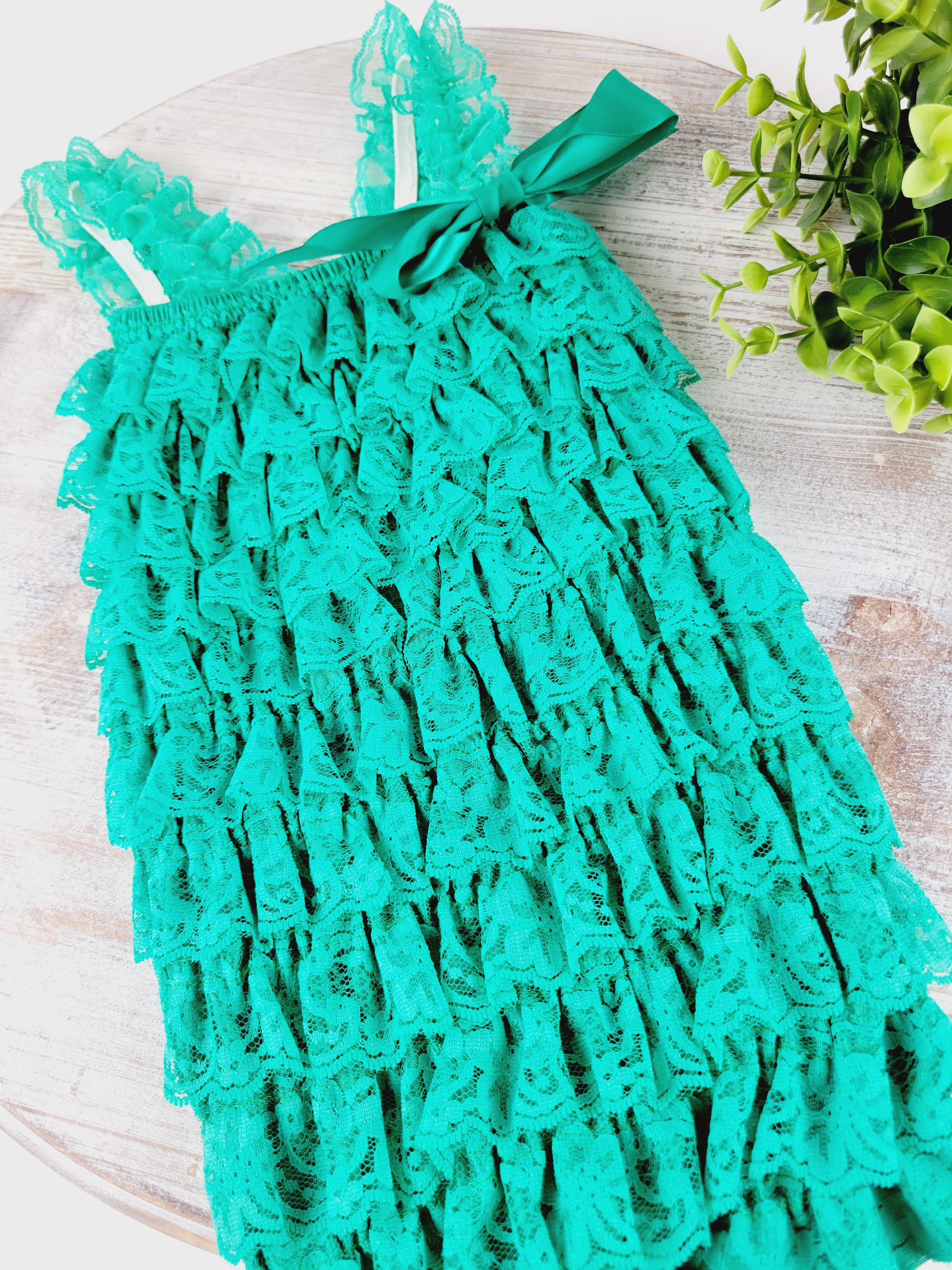 AM Designs, Baby & Child Lace Ruffle Rompers