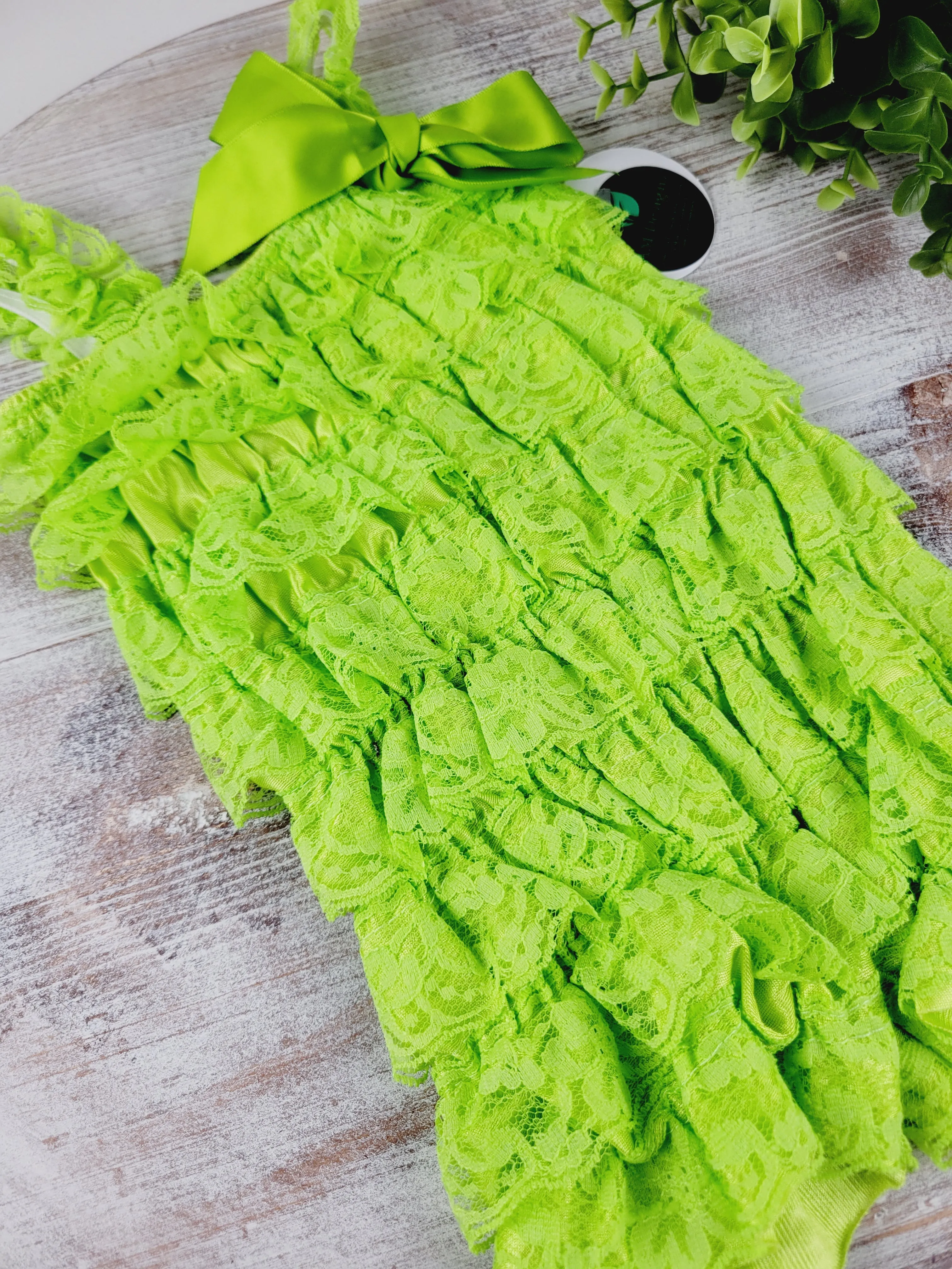 AM Designs, Baby & Child Lace Ruffle Rompers
