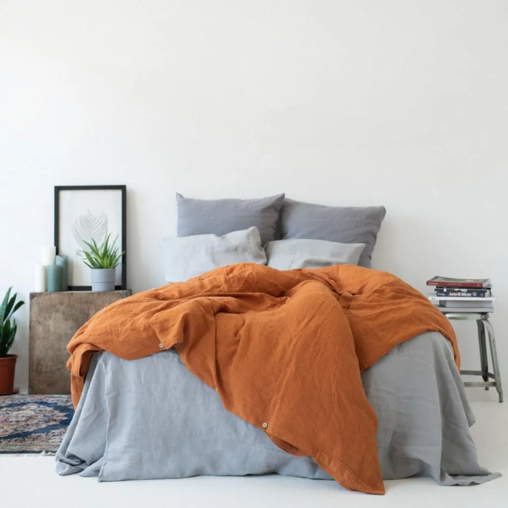 Ash Linen Pillowcase