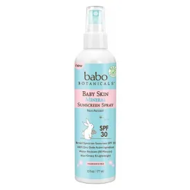 Baby Sunscreen Skin Spray SPF 30 6 Oz By Babo Botanicals
