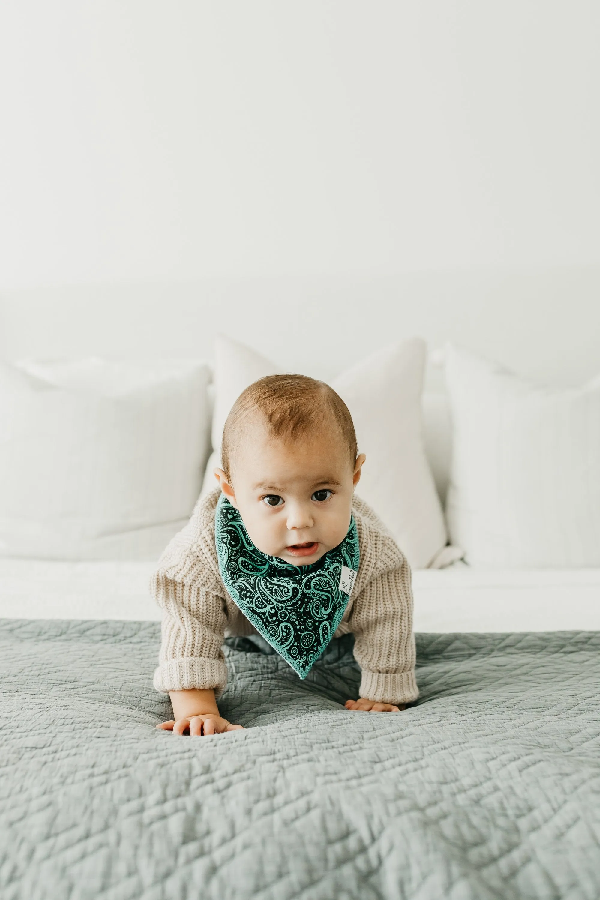Copper Pearl Baby Bandana Bibs | Jo