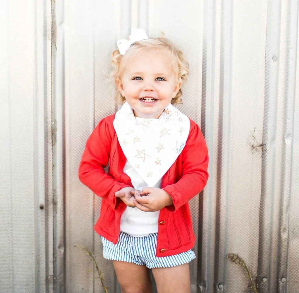 Copper Pearl Baby Bandana Bibs | Paris