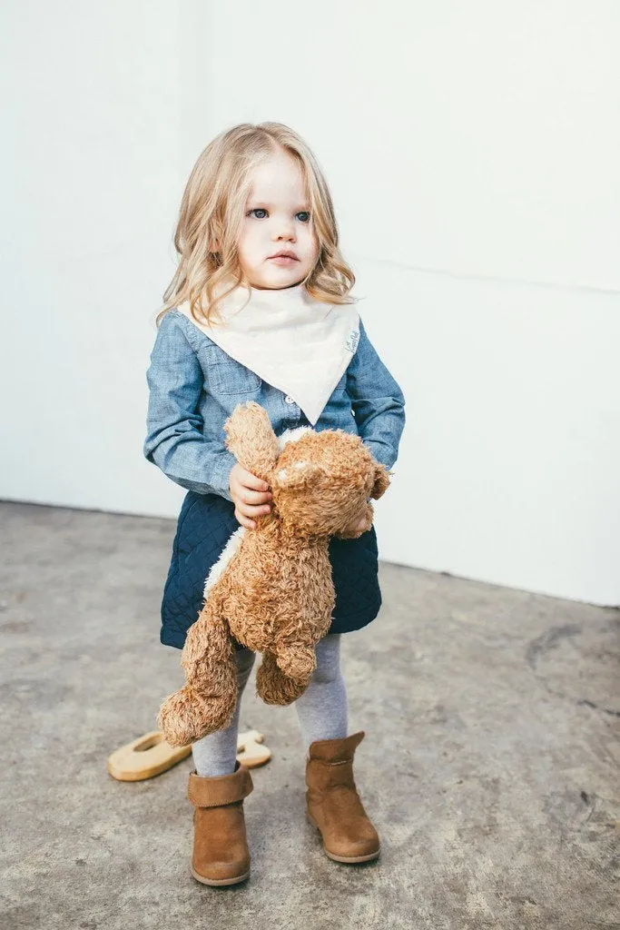 Copper Pearl Baby Bandana Bibs | Paris