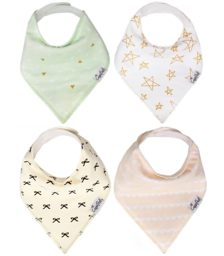 Copper Pearl Baby Bandana Bibs | Paris