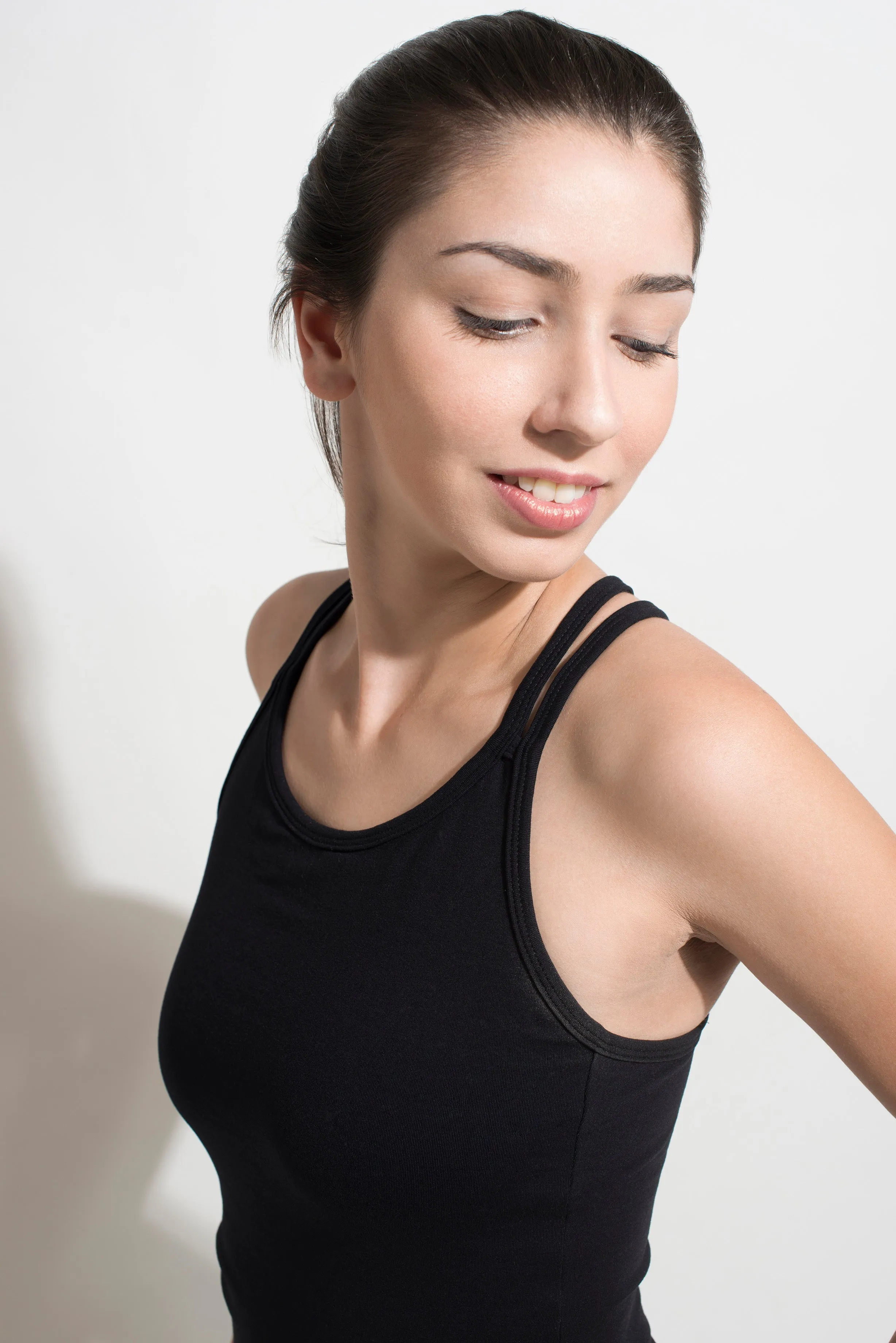 Double Cross Tank Top, Black ULTRA Cool Form Light