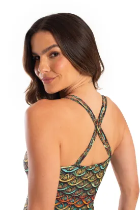 Double Cross Tank Top, Sacred Geometry, Cool Form Light