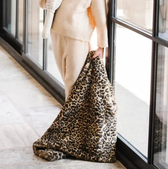 Faux Fur Receiving Blanket