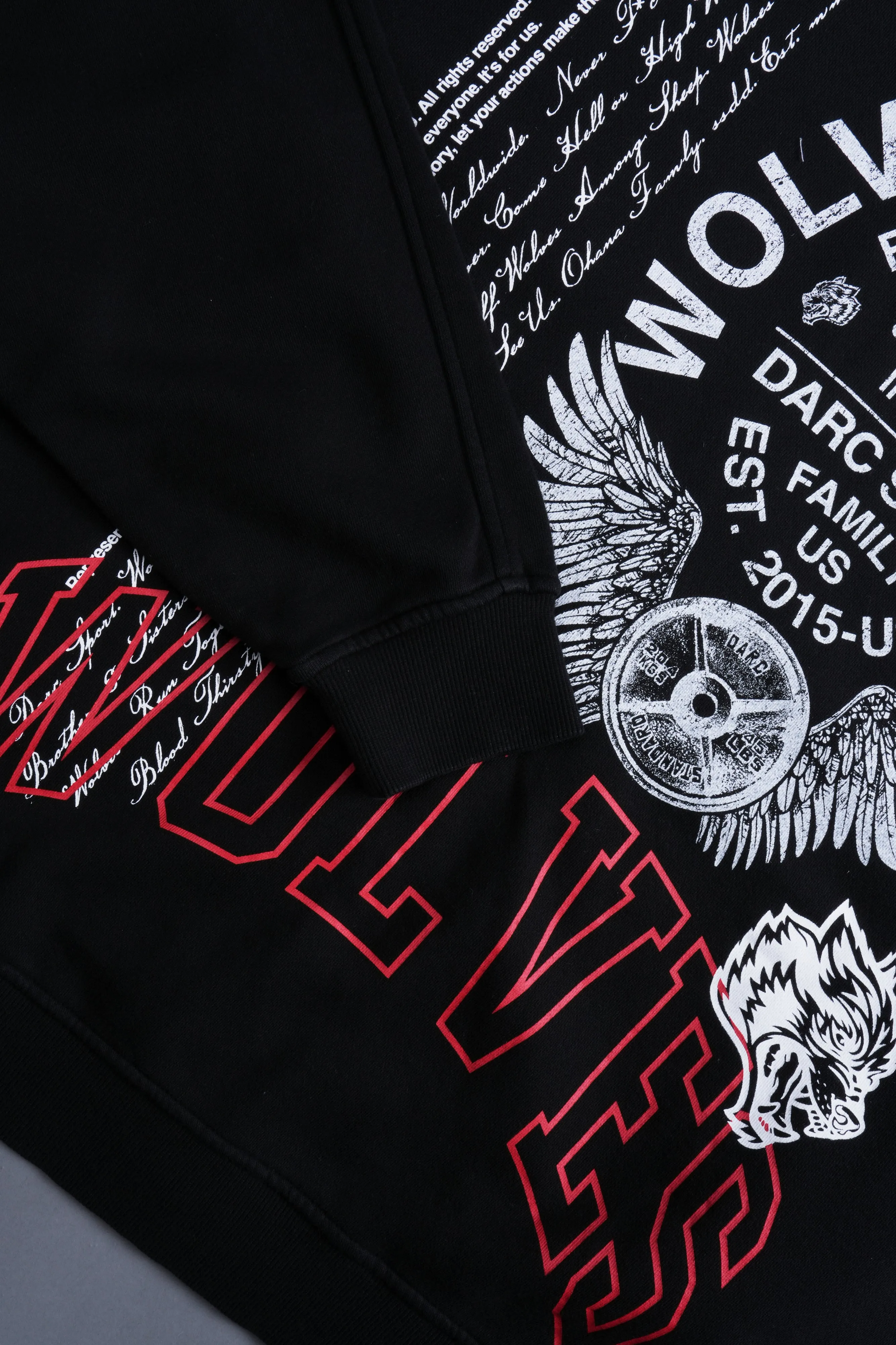 Fearless V2 Darco Double Zip Hoodie in Black
