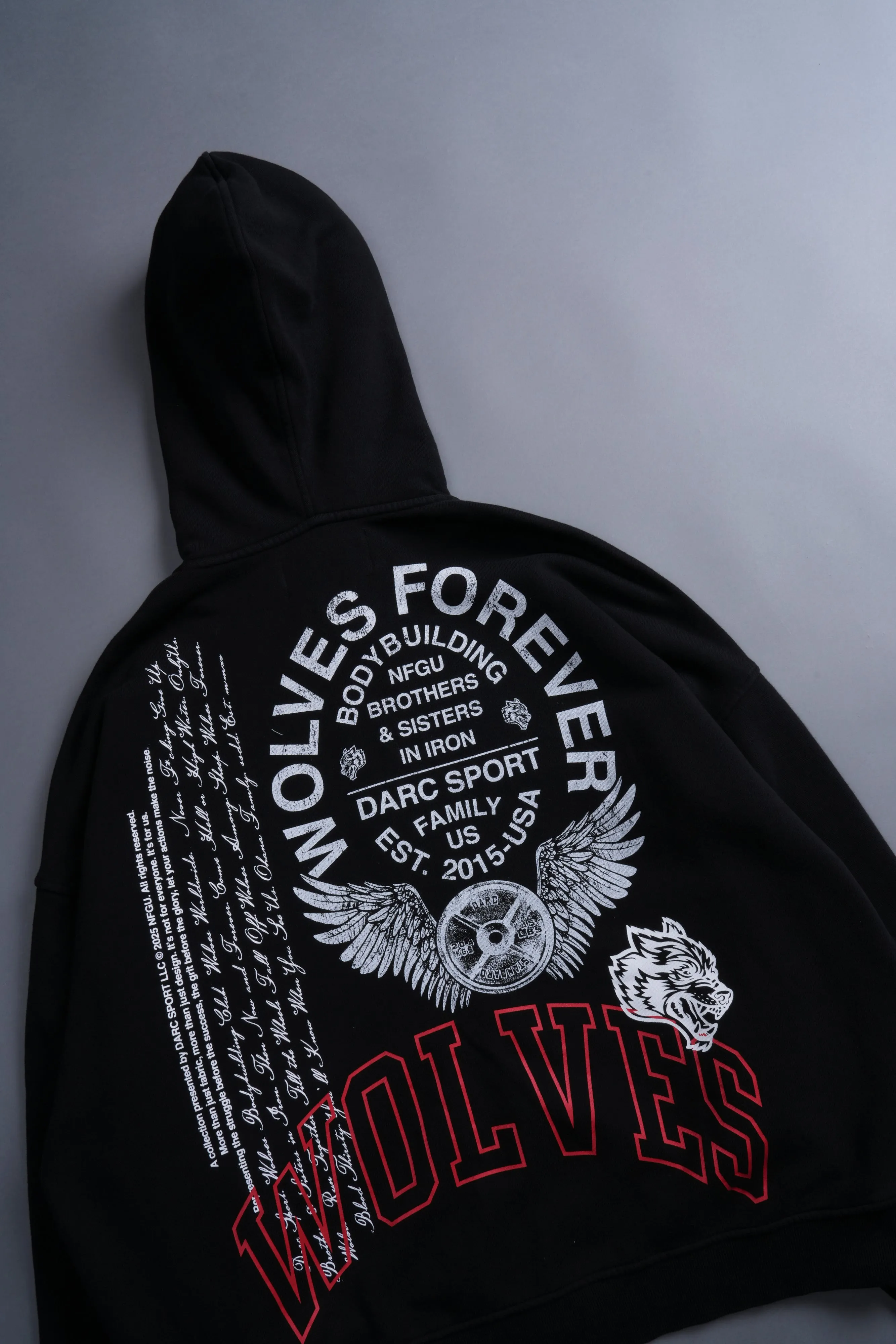 Fearless V2 Darco Double Zip Hoodie in Black