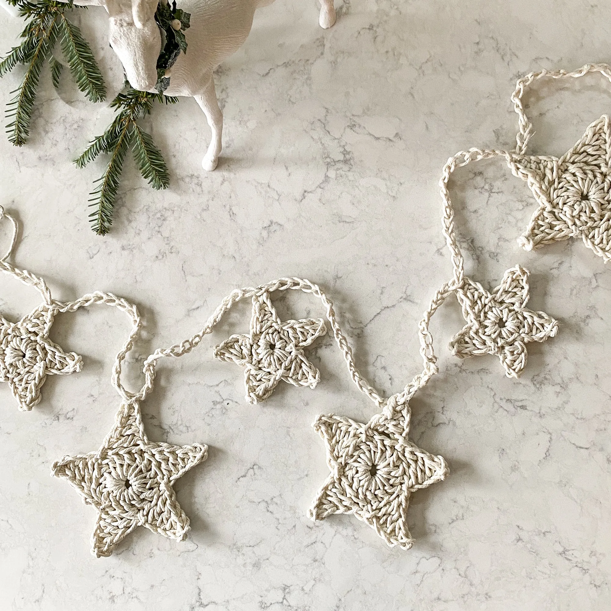 Giant Crochet Star Garland Kit