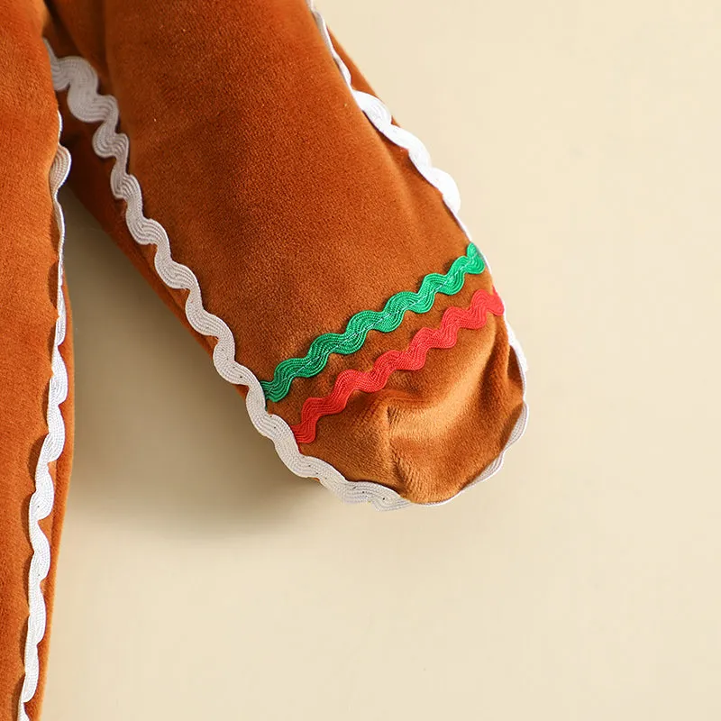 Gingerbread Christmas Rompers