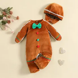 Gingerbread Christmas Rompers