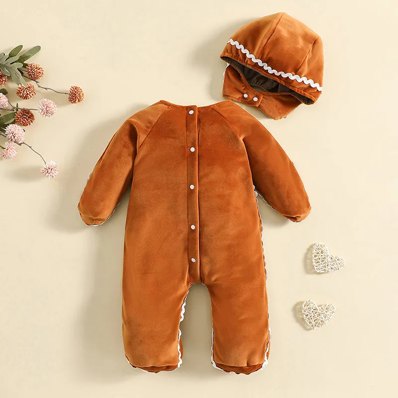 Gingerbread Christmas Rompers