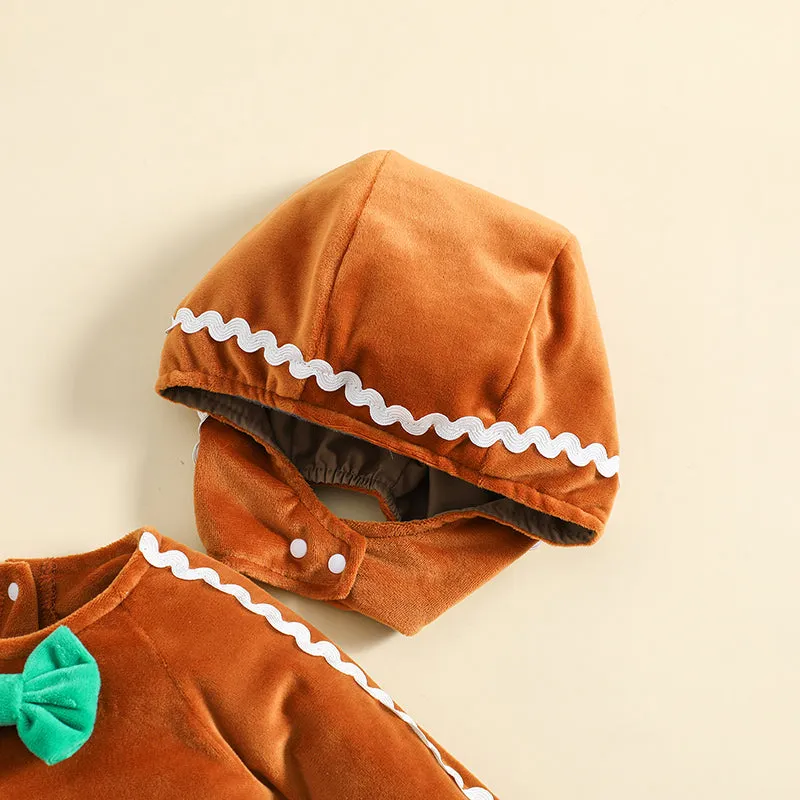 Gingerbread Christmas Rompers