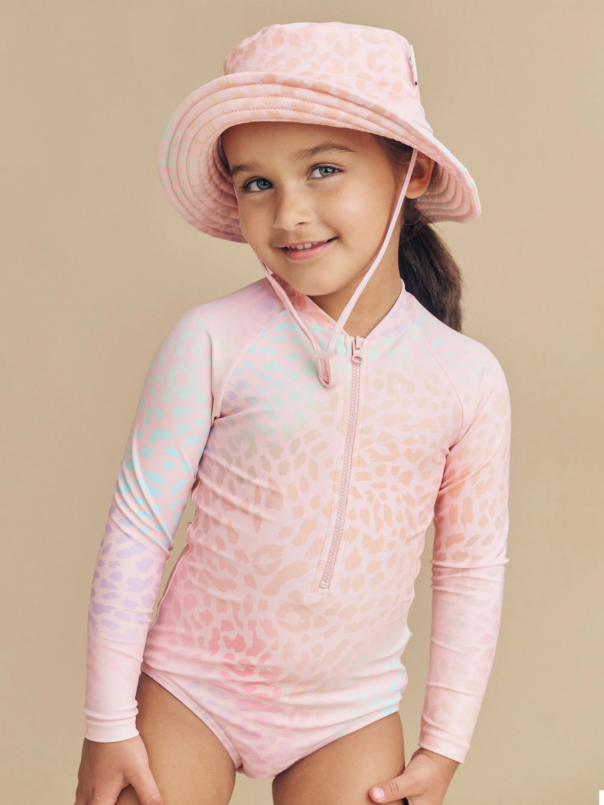 Huxbaby Animal Swirl Swim Hat - Multi