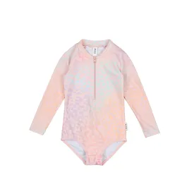Huxbaby Animal Swirl Zip Swimsuit - Multi