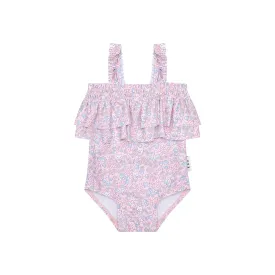 Huxbaby Bluebell Floral Frill Swimsuit