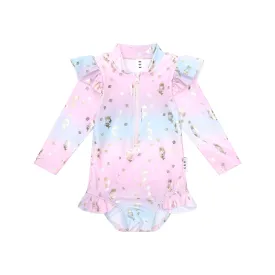 Huxbaby Mercorn Shell Zip Swimsuit - Multi