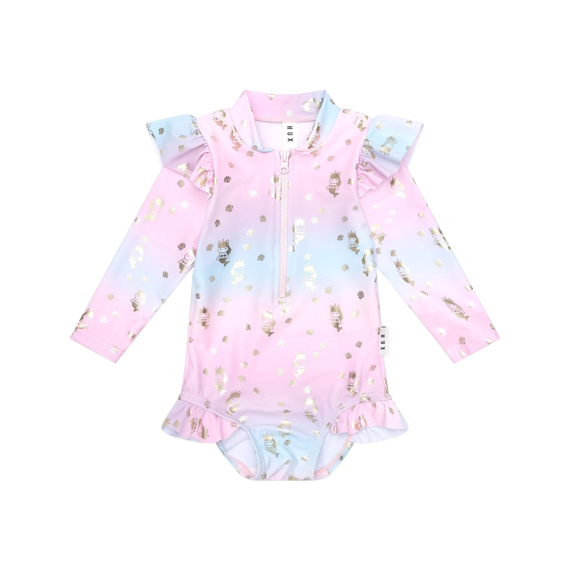 Huxbaby Mercorn Shell Zip Swimsuit - Multi