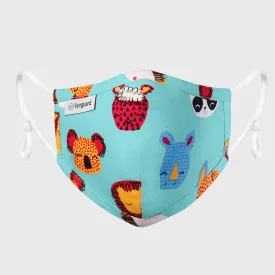 Livinguard Kids STREET Mask - Green Koala |Anti-Microbial |Destroys 99.9% Coronavirus | Washable & Reusable
