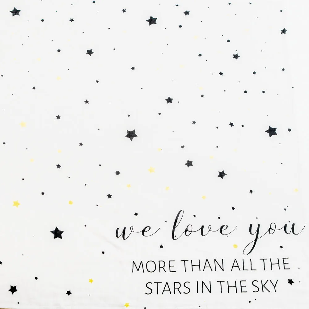 Love You Organic Personalized Swaddle
