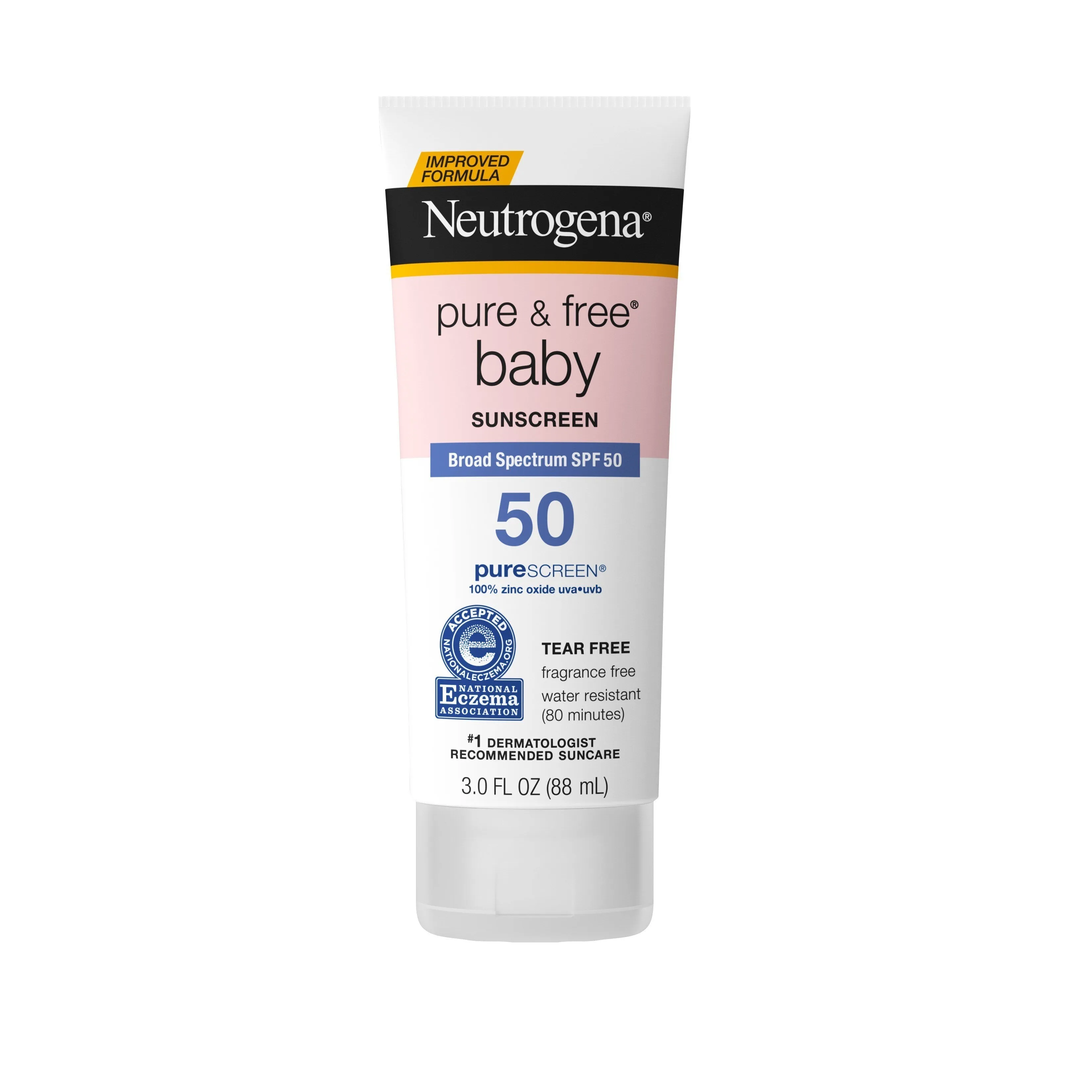 Neutrogena® Pure & Free® Baby Sunscreen Lotion, Broad Spectrum, SPF 50, 3 oz