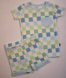 Ocean Checks Bamboo Short Set