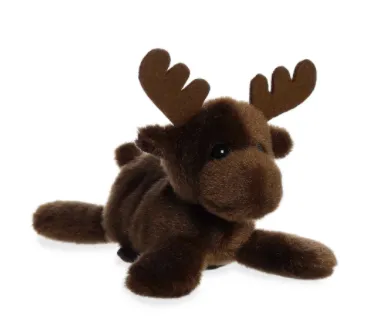 Pecan Moose Shoulderkin Plush 6"