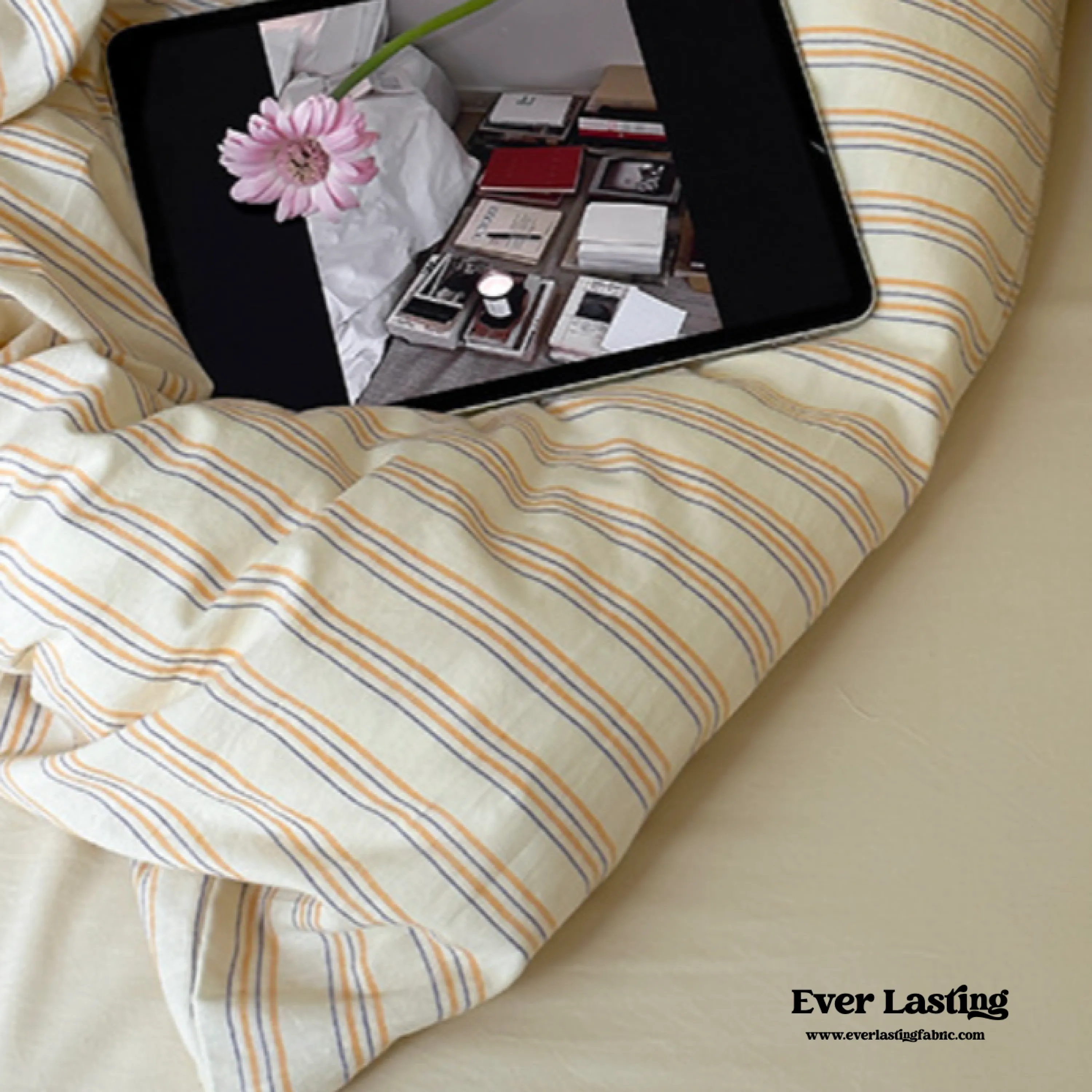 Refreshing Stripe Duvet Cover / Mint Green