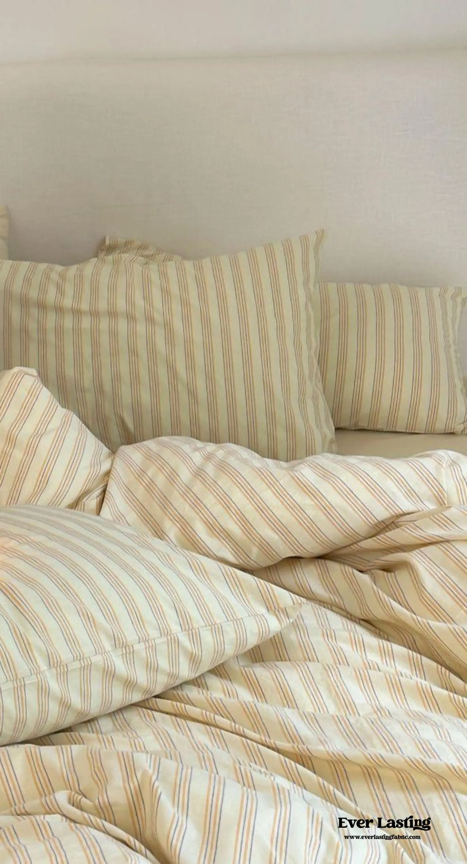 Refreshing Stripe Duvet Cover / Mint Green