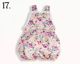 Vintage Rose Floral Summer Romper