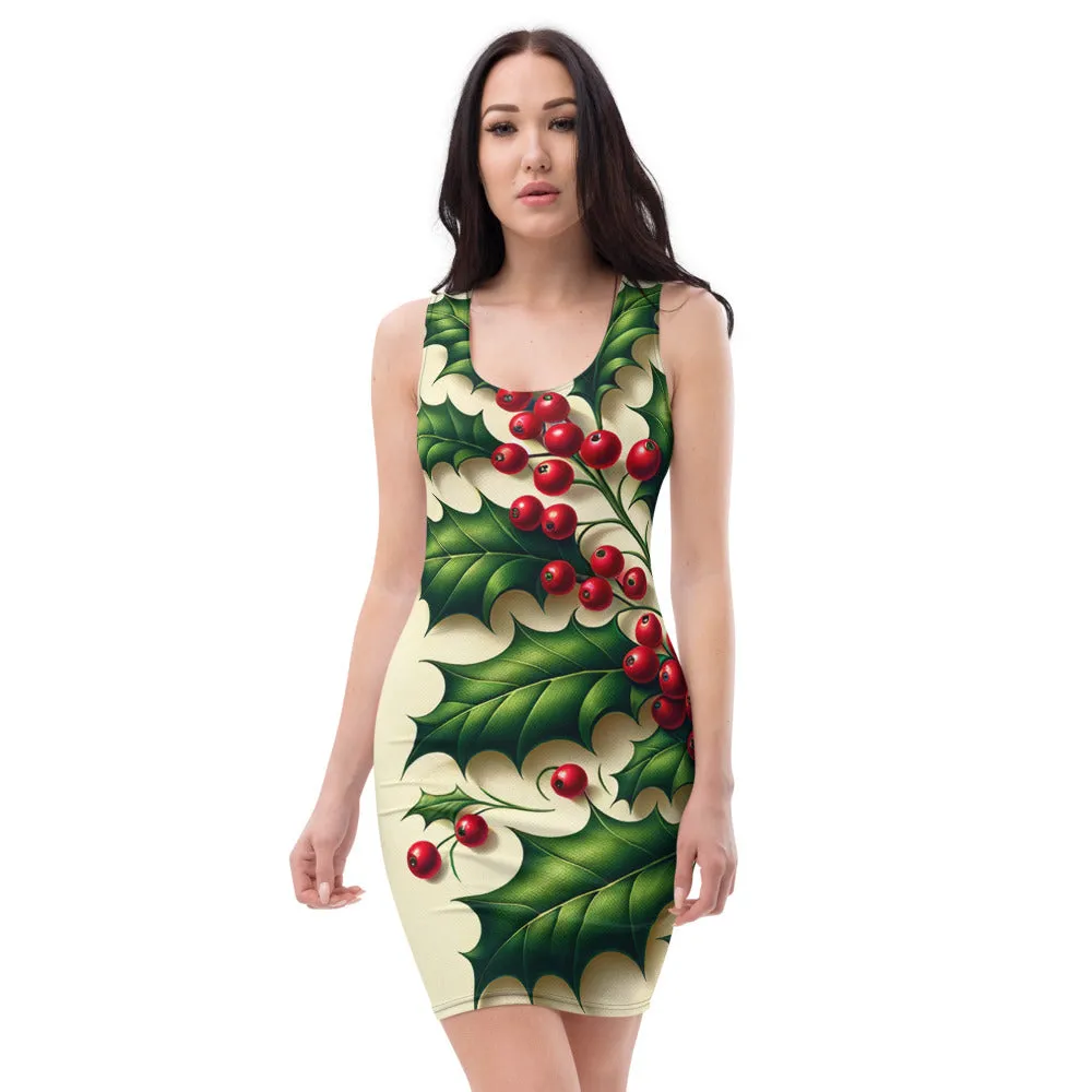 Whimsical Winter Wear Bodycon Dress