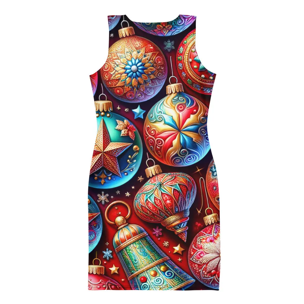 Whimsical Winter Wear Bodycon Dress