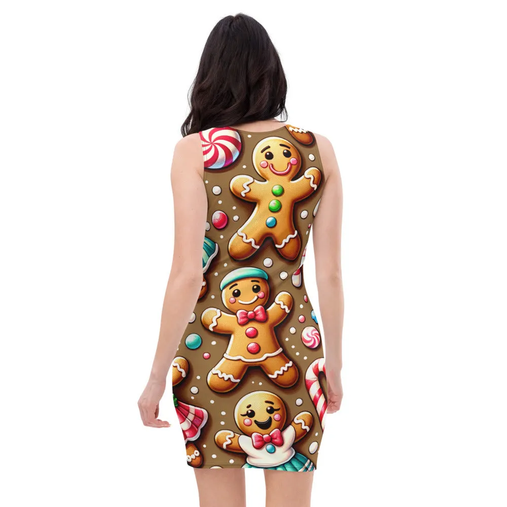 Whimsical Winter Wear Bodycon Dress
