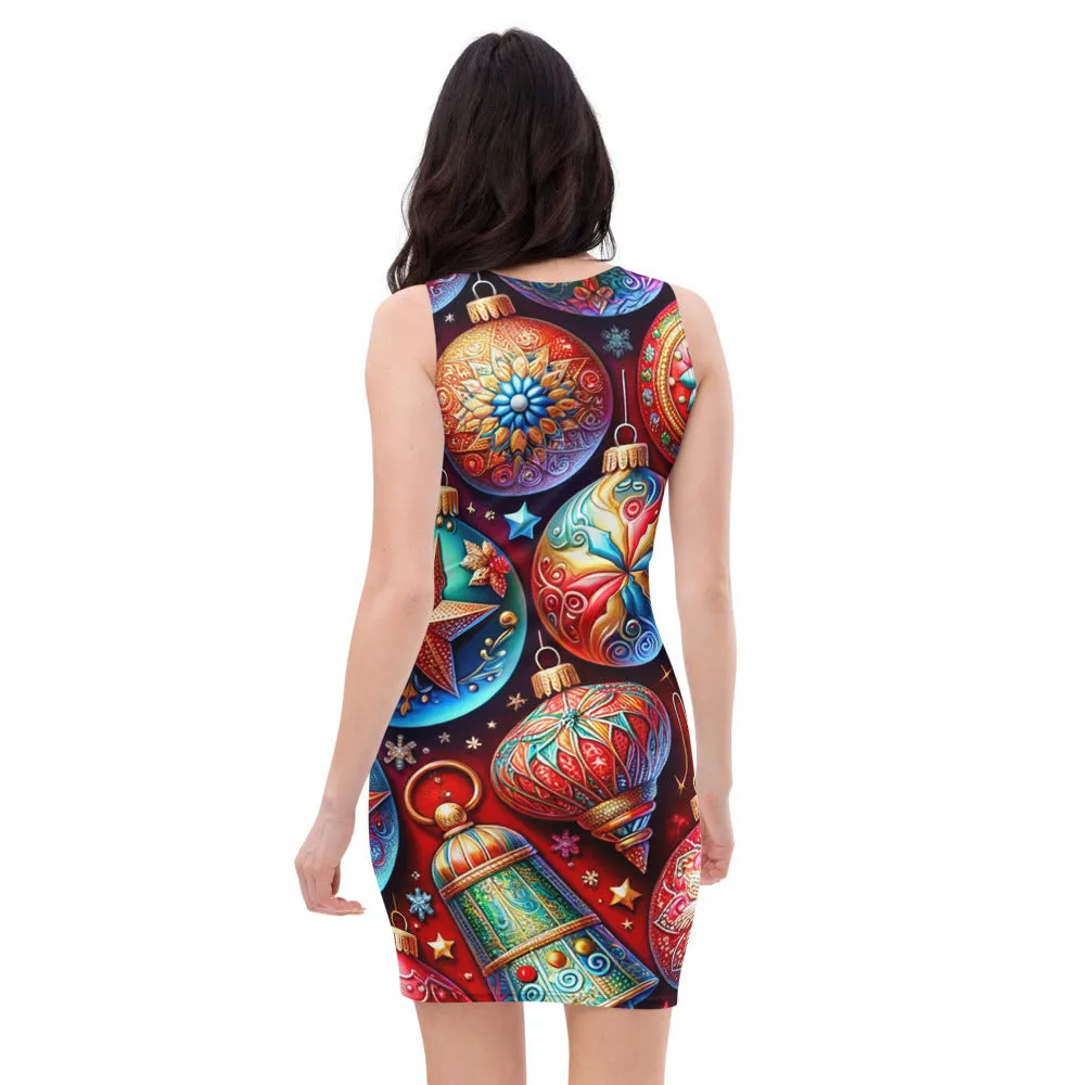 Whimsical Winter Wear Bodycon Dress