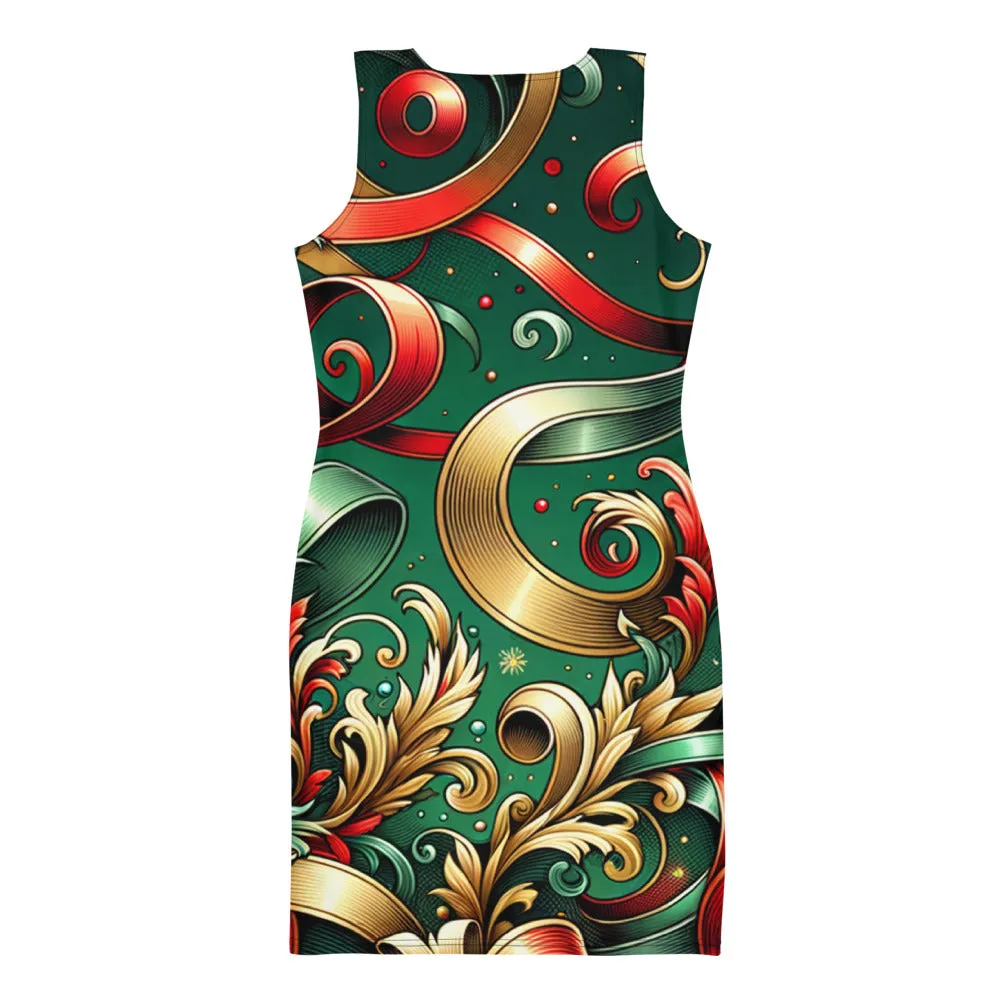 Whimsical Winter Wear Bodycon Dress