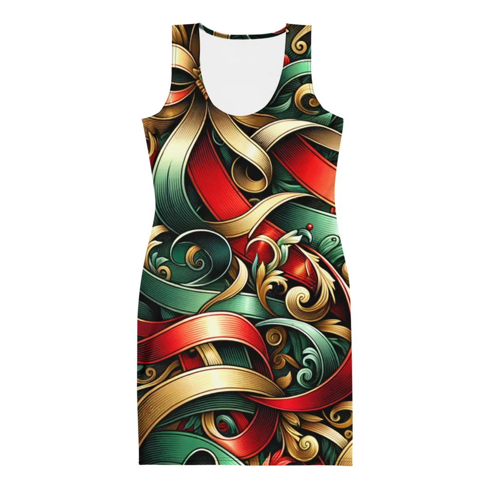 Whimsical Winter Wear Bodycon Dress