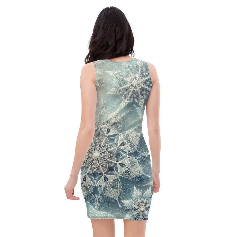 Whimsical Winter Wear Bodycon Dress