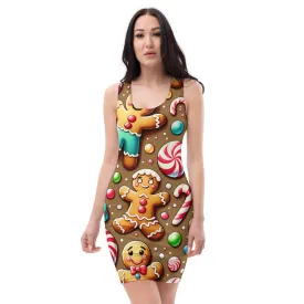 Whimsical Winter Wear Bodycon Dress