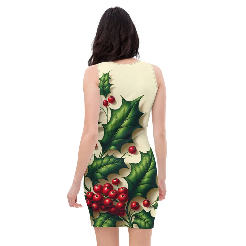 Whimsical Winter Wear Bodycon Dress