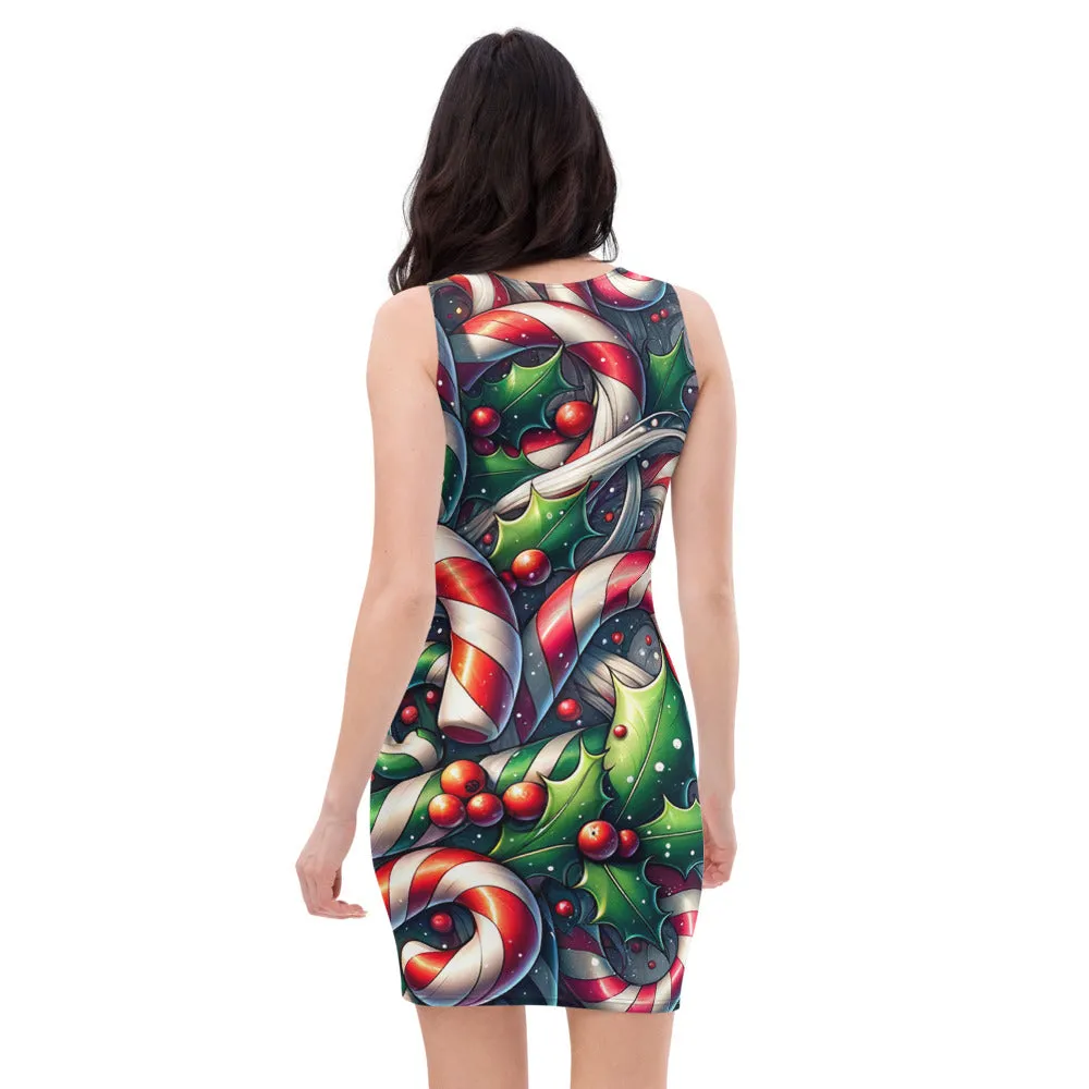 Whimsical Winter Wear Bodycon Dress