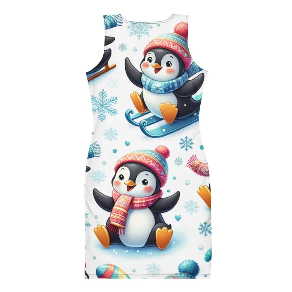 Whimsical Winter Wear Bodycon Dress