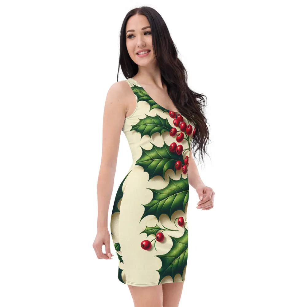 Whimsical Winter Wear Bodycon Dress