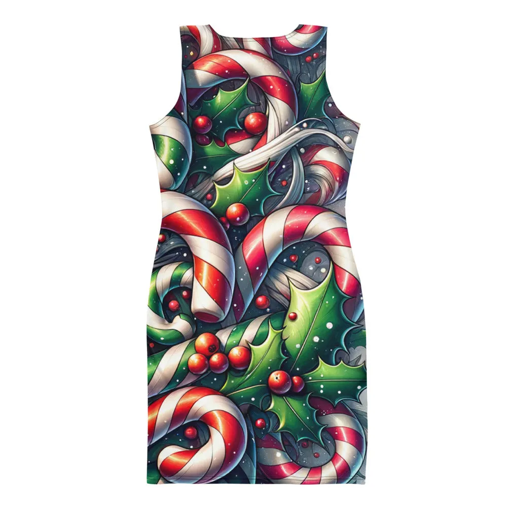 Whimsical Winter Wear Bodycon Dress