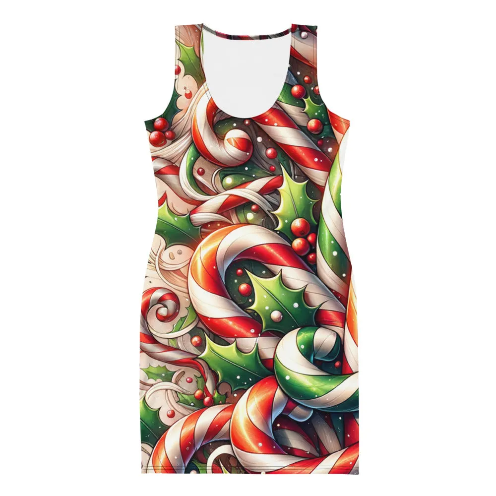 Whimsical Winter Wear Bodycon Dress