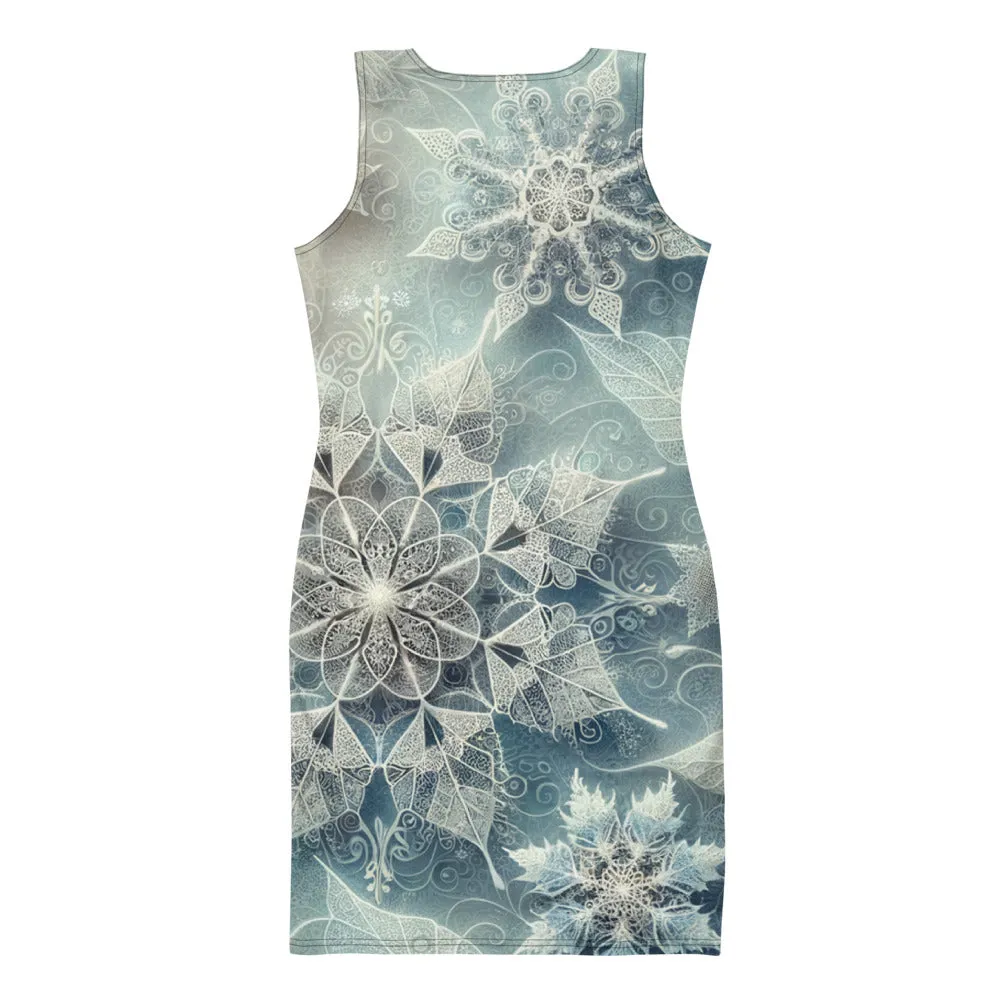 Whimsical Winter Wear Bodycon Dress
