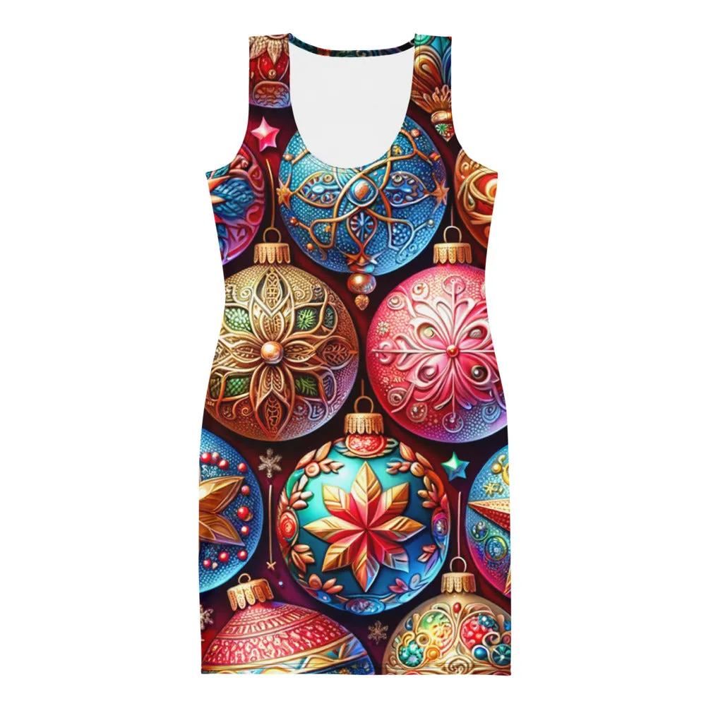 Whimsical Winter Wear Bodycon Dress